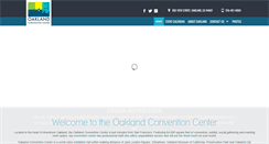 Desktop Screenshot of oaklandconventioncenter.com