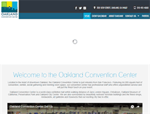 Tablet Screenshot of oaklandconventioncenter.com